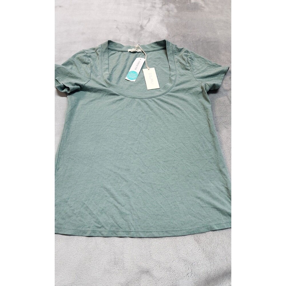 NWT Z Supply Womens XS‎ Mint Green Anywhere Scoop Tee Shirt 100% Cotton